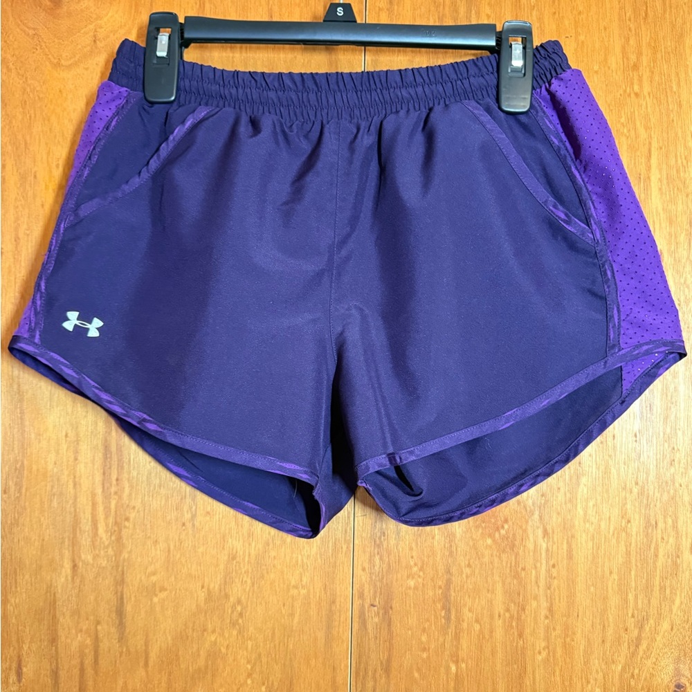 Under Armour Women's Vibrant Purple Athletic Shorts